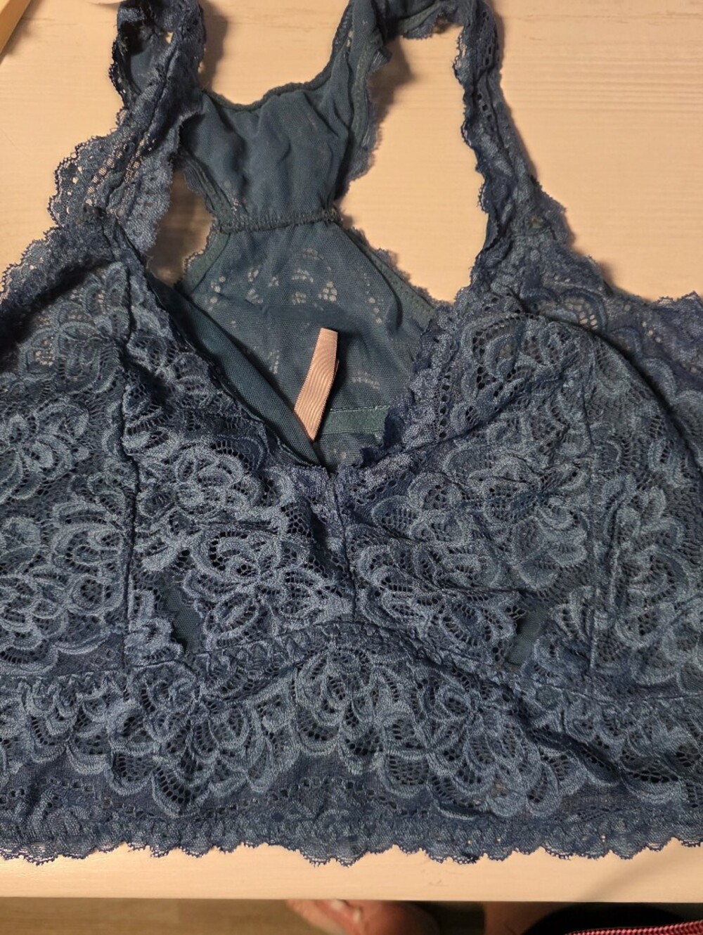 Dark Teal Lace Bralette